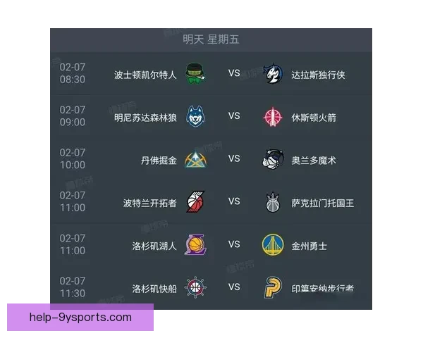 2026年NBA步行者赛程全解析，重点赛事一网打尽